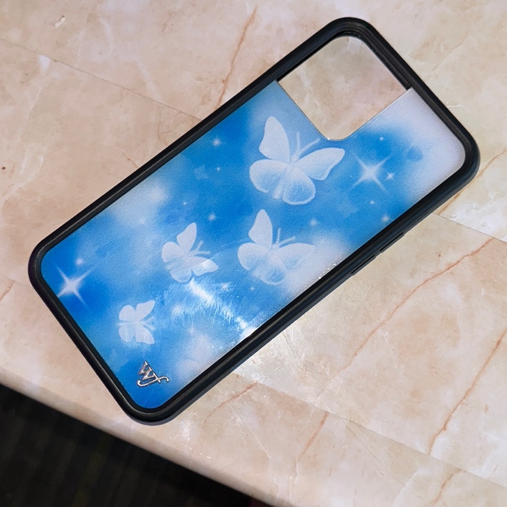 IPhone 12 Pro Max Blue Butterfly Phone Case